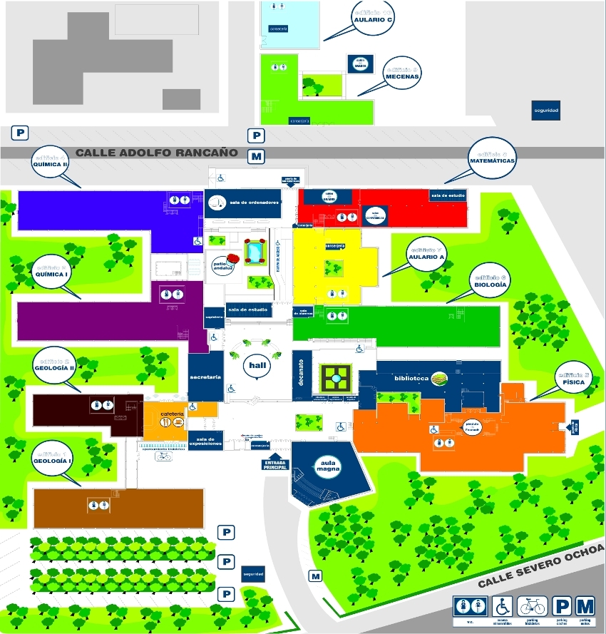 Plano de la Facultad de Ciencias de UGR