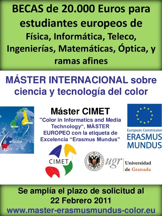 Master CIMET (Color in Informatics and Media Technology)
