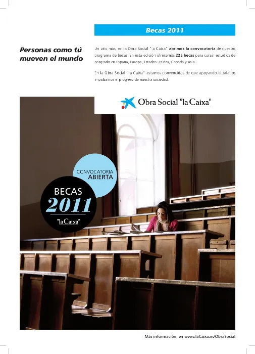 Convocatoria Becas "La Caixa" edición 2011