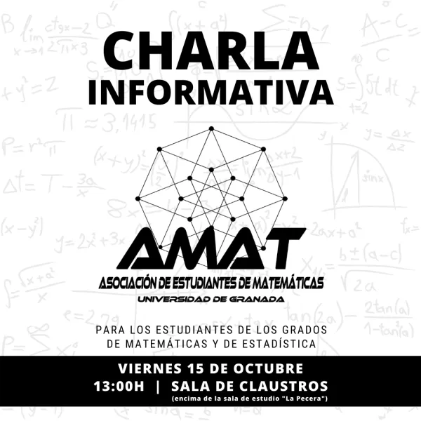 Charla informativa para estudiantes de Matemáticas y Estadística