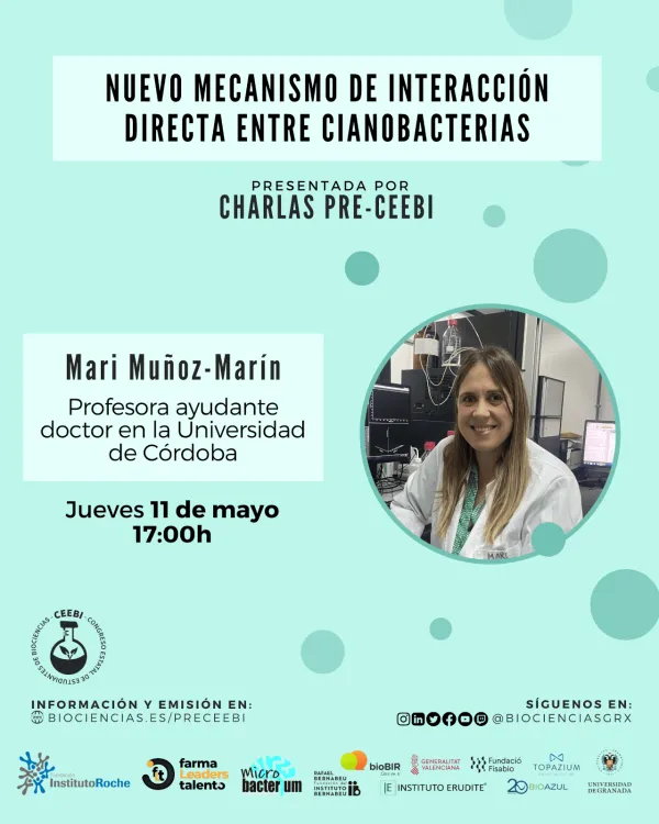 Charla pre-CEEBI | Nuevo mecanismo de interacción directa entre cianobacterias