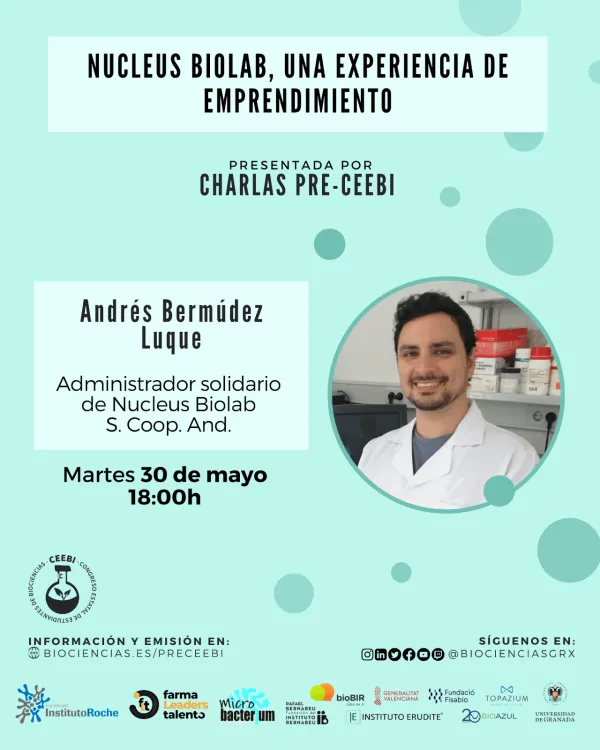 Charla Pre-CEEBI | Nucleus Biolab, una experiencia de emprendimiento 