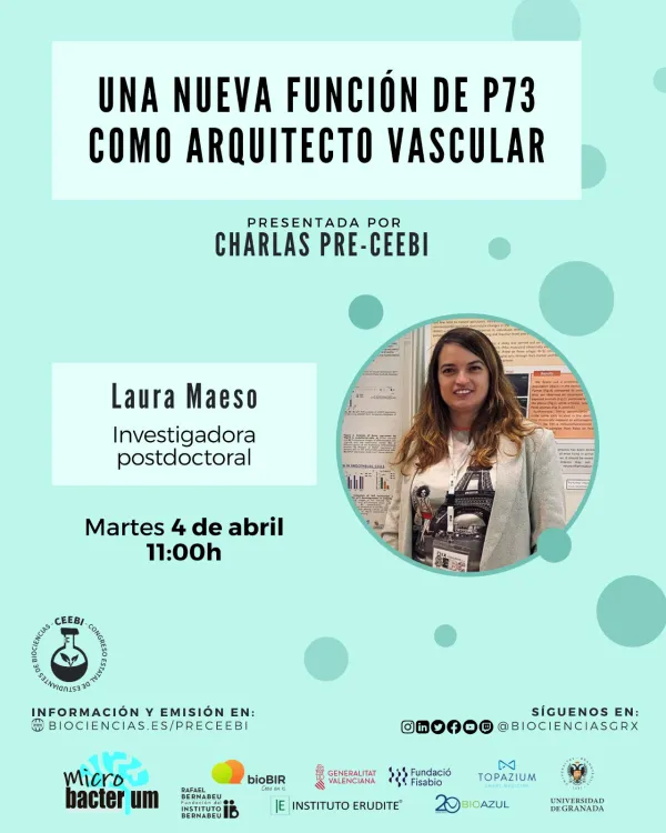 Charla Pre-CEEBI | Una nueva función de p73 como arquitecto vascular