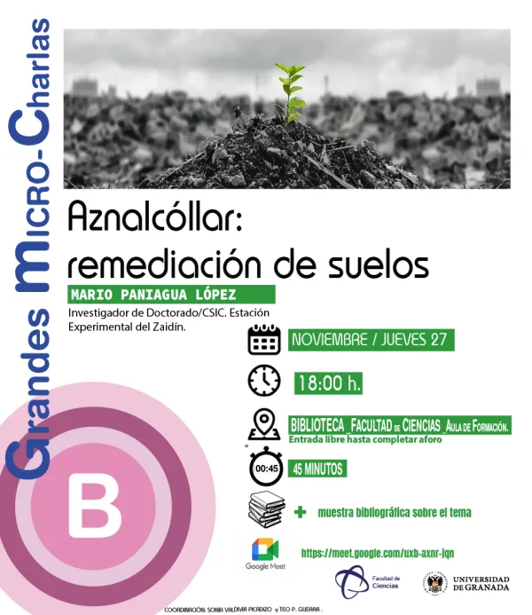 Aznalcóllar: remediación de suelos. Grandes Micro-Charlas en la Biblioteca de Ciencias.