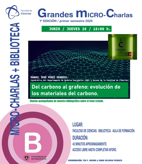 Del carbón al grafeno: evolución de los materiales de carbono. Micro-Charlas Biblioteca de la Facultad de Ciencias