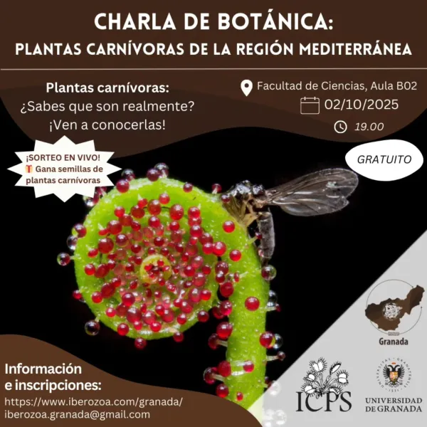 Charla de Botánica: Plantas Carnívoras de la Región Mediterránea