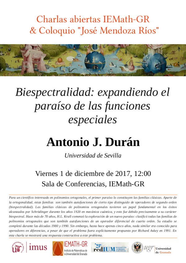 Biespectralidad: expandiendo el paraíso de las funciones especiales