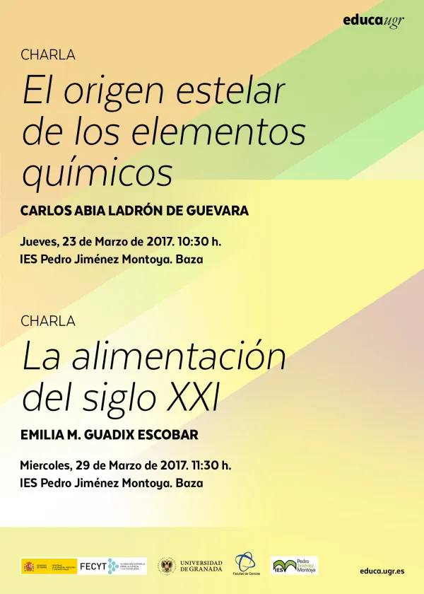 Charlas del Ciclo de Ciencia y Sociedad en el IES Pedro Jiménez Montoya de Baza