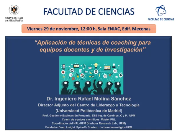 Charla/Taller: Aplicación de técnicas de coaching para equipos docentes y de investigación. 