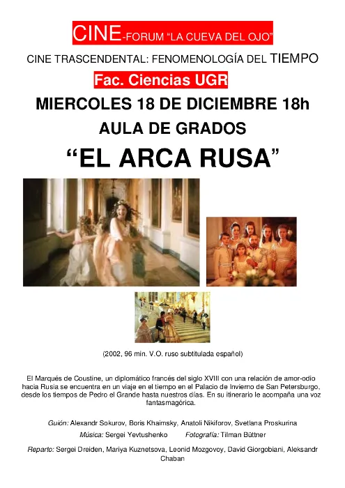 Proyección del film "El Arca Rusa"