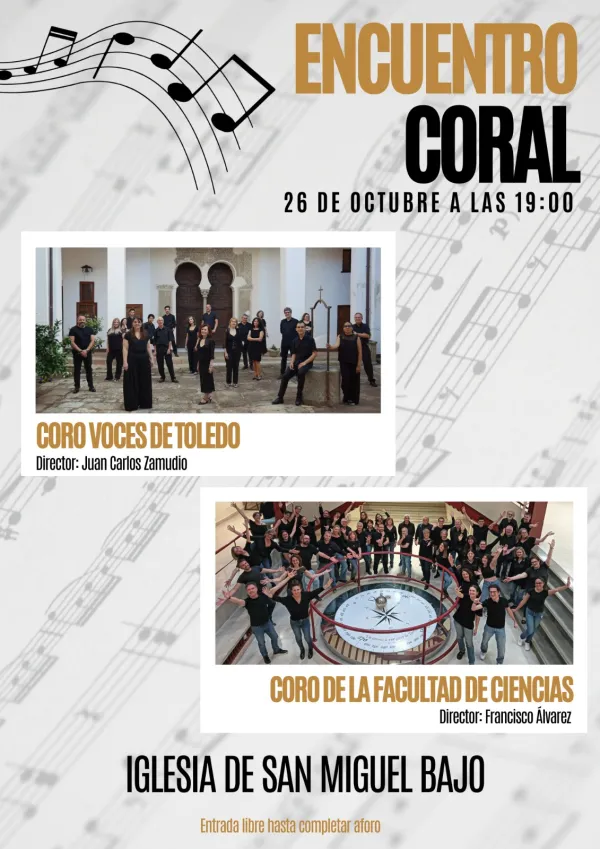 Actuaciones del Coro de la Facultad la semana del 21 al 27 de octubre de 2024