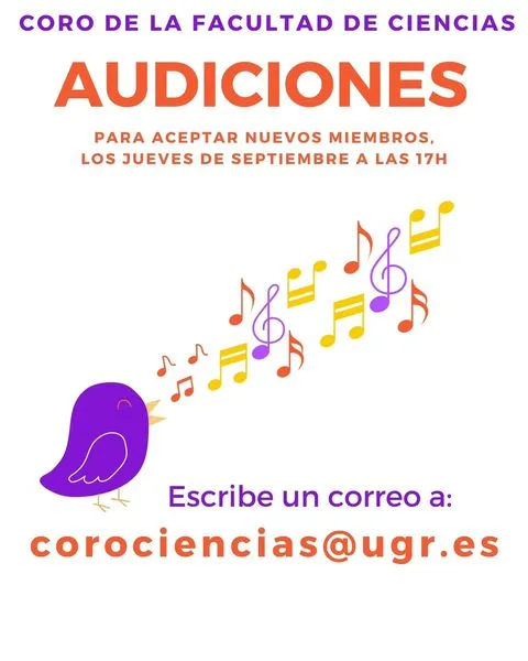 Audiciones del Coro de Ciencias para el Curso 2023/2024