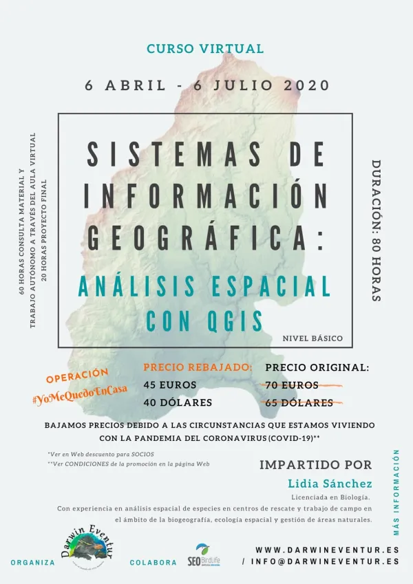 Curso Sistemas de Información Geográfica: análisis espacial con QGIS - Nivel Básico - VIRTUAL 