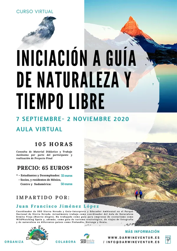 Curso virtual "Iniciación a Guía de Naturaleza y Tiempo Libre"