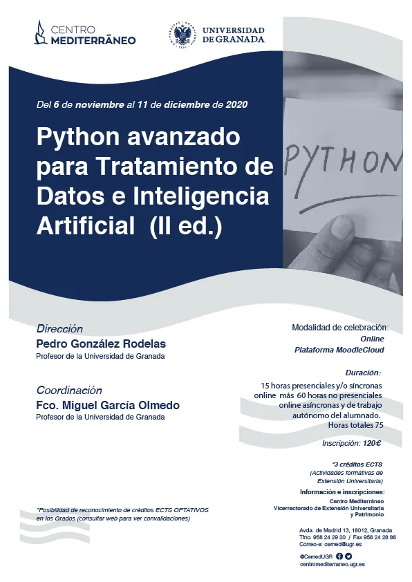 Curso Online - Python avanzado para Tratamiento de Datos e Inteligencia Artificial (II ed.)