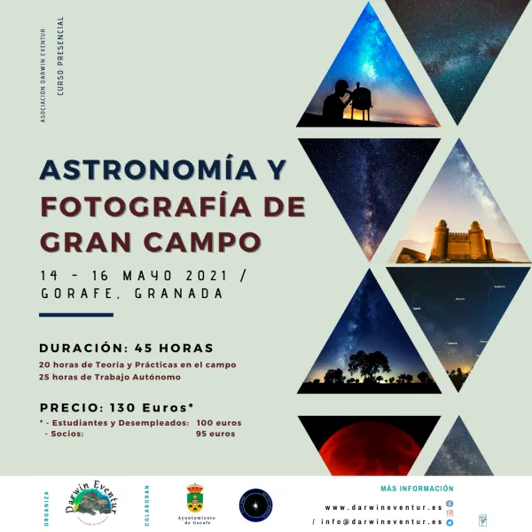 Curso presencial "Astronomía y Fotografía de Gran Campo"