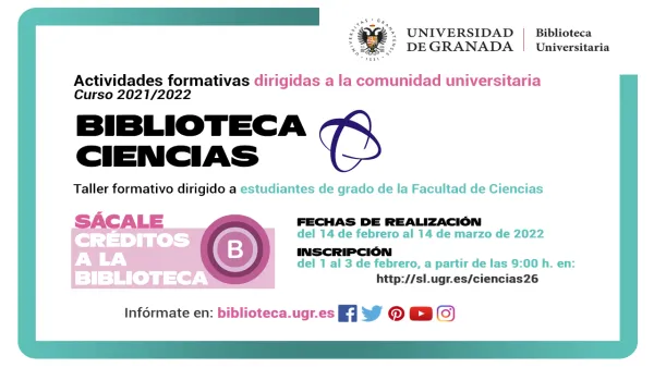 Taller formativo sobre recursos de información para alumnos de Ciencias 26ª ed