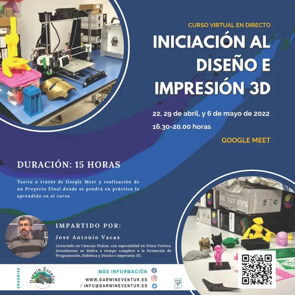 Curso virtual "Iniciación al diseño e impresión 3D"
