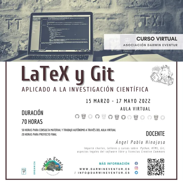 Curso virtual "LaTeX y Git aplicado a la investigación científica" edición 2022