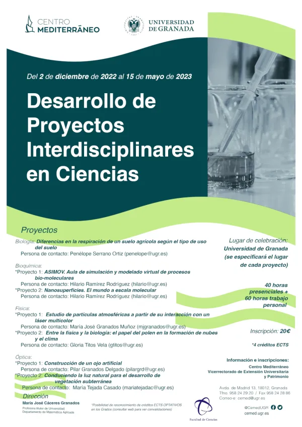 Desarrollo de proyectos interdisciplinares en ciencias