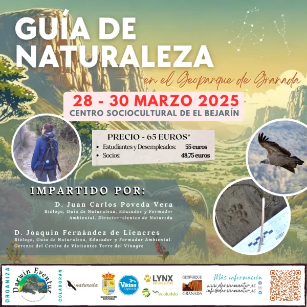 Curso presencial "Guía de Naturaleza en el Geoparque de Granada"