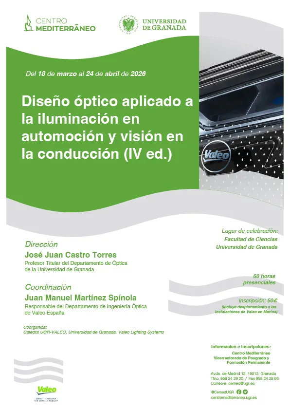 Diseño óptico aplicado a la iluminación en automoción y visión en la conducción (4ª Edición)