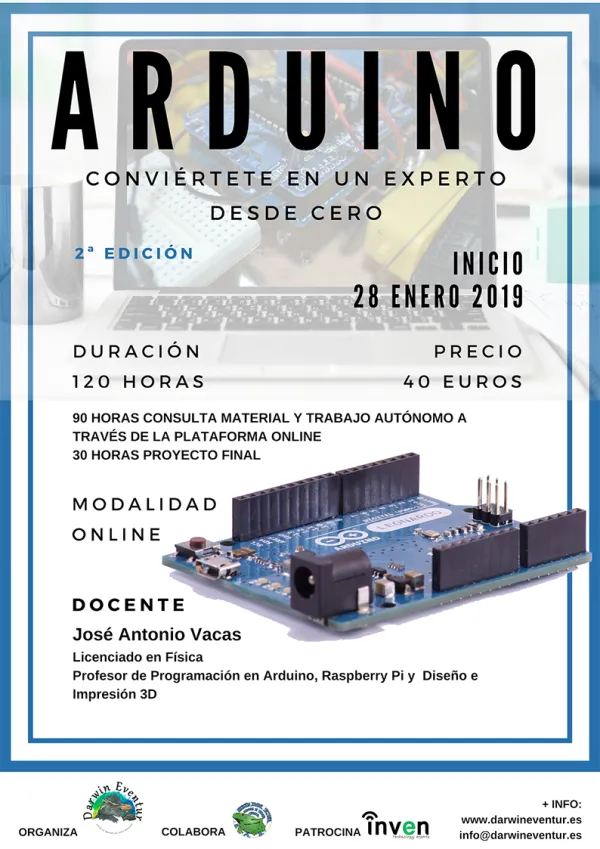 Curso "Arduino: conviértete en un experto desde cero" 2ª edición