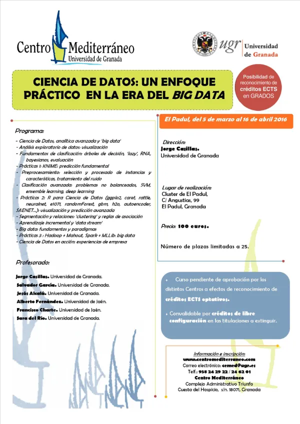 Ciencia de Datos: Un Enfoque Práctico en la Era del Big Data