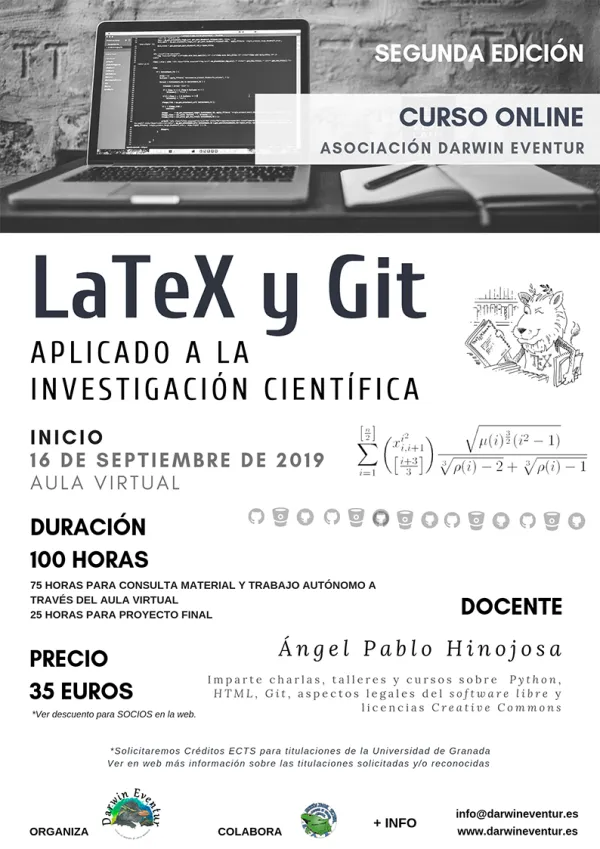 Curso Online: LaTeX y Git aplicado a la investigación científica 2ª edición