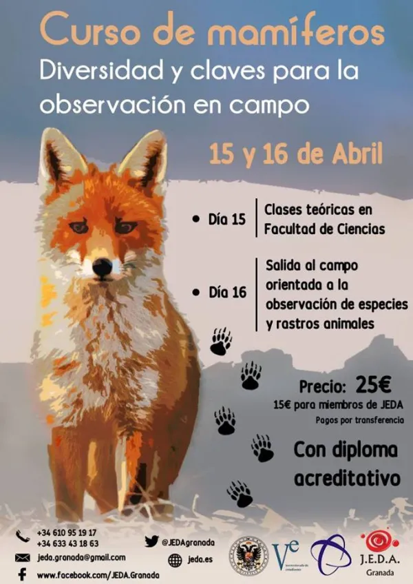Curso de Mastozoología (mamíferos) 