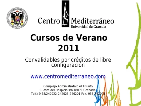 Cursos de Verano 2011