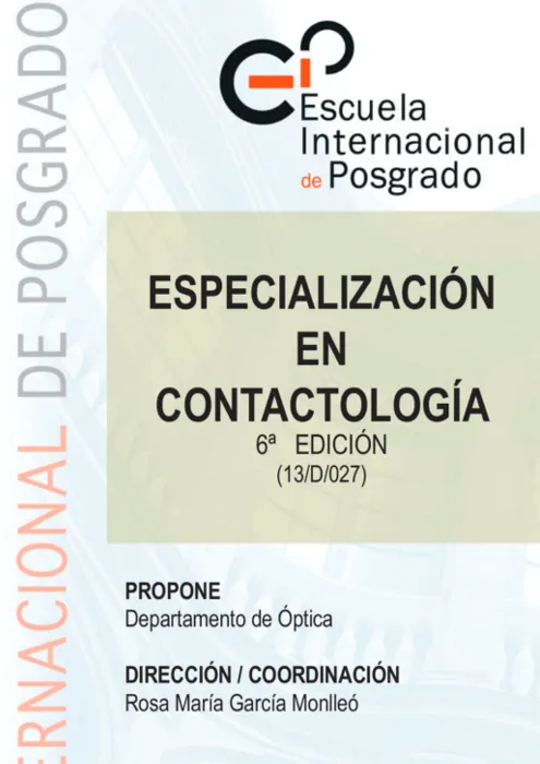 Especialización en contactología 6ª edición