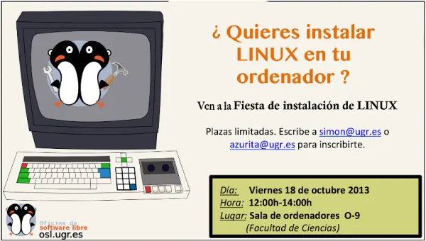 Fiesta de instalación de Linux