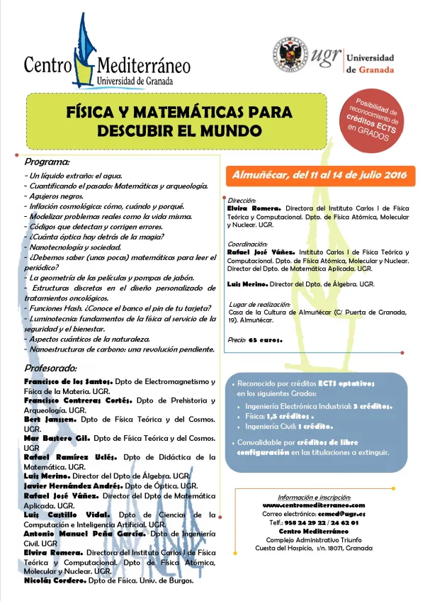 Física y matemáticas para descubrir el mundo