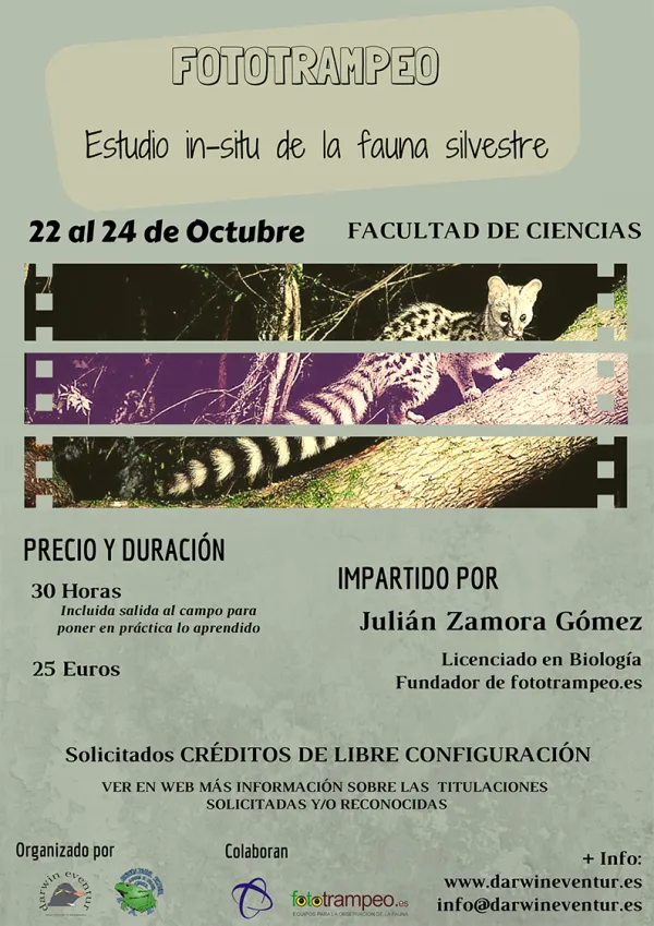 Fototrampeo: estudio in-situ de la fauna silvestre. Octubre 2015