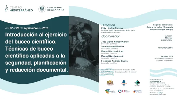 Introducción al ejercicio del buceo científico. Técnicas de buceo científico aplicadas a la seguridad, planificación y redacción documental.