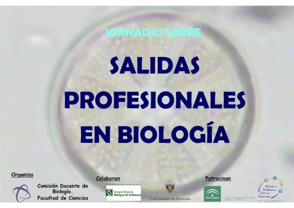 Jornadas sobre Salidas Profesionales en Biología