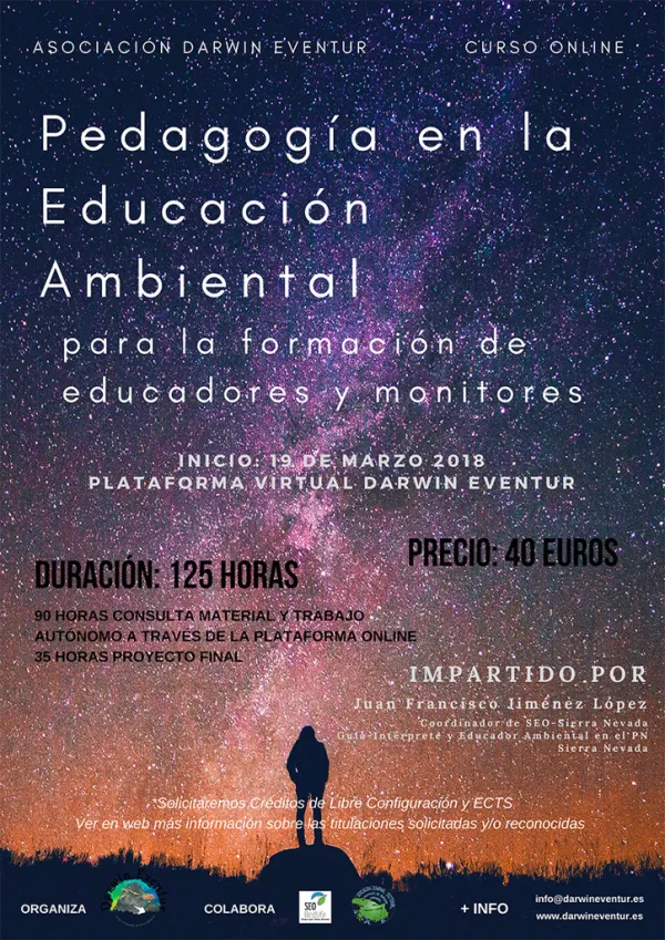 Curso Online: Pedagogía en la Educación Ambiental para la formación de educadores y monitores