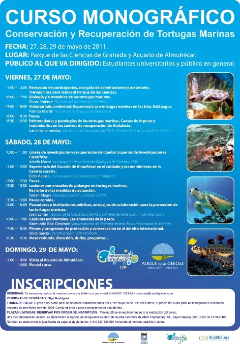 Curso Monográfico "Conservación y Recuperación de Tortugas Marinas"