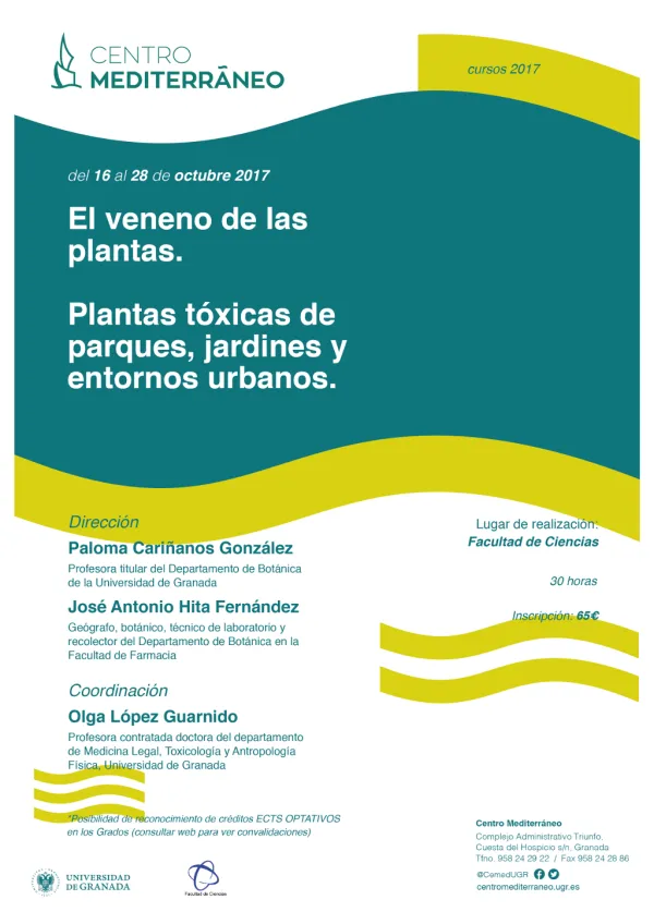 Curso El veneno de las plantas. Plantas tóxicas de parques, jardines y entornos urbanos 
