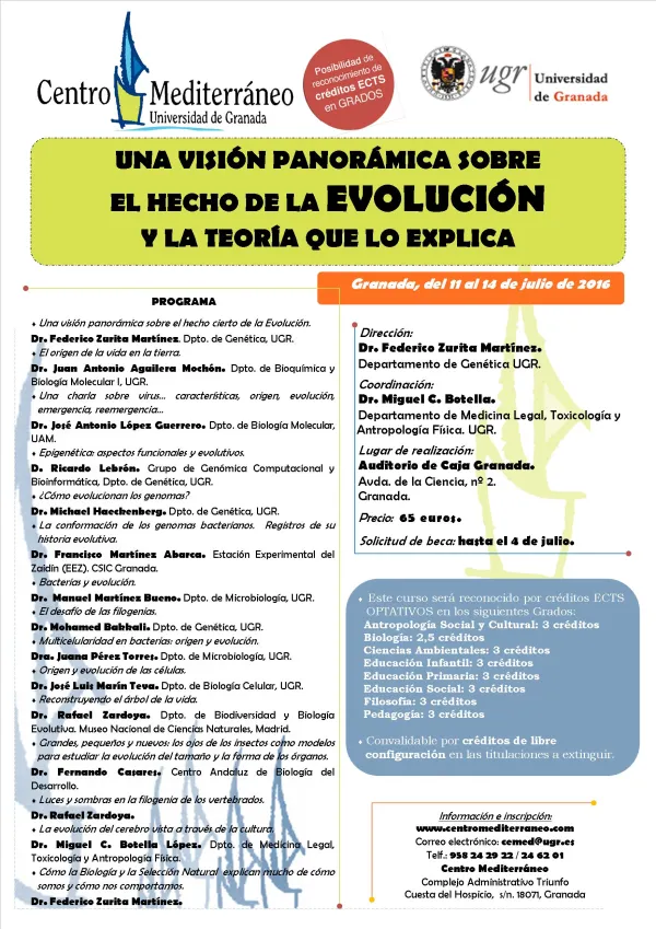 Una visión panorámica sobre el hecho de la Evolución y la teoría que lo explica