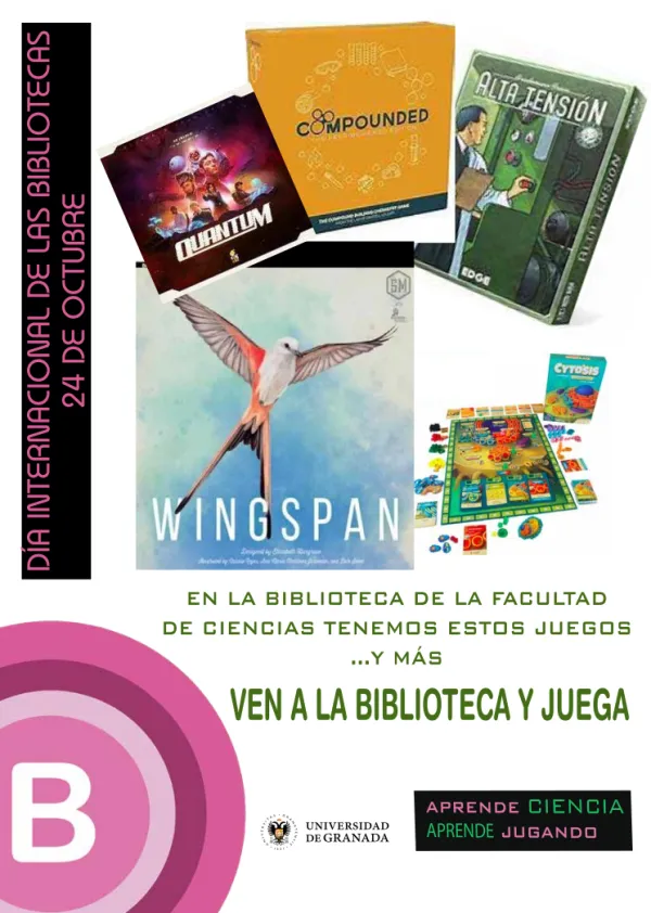 Día Internacional de las Bibliotecas: ven a jugar a la Biblioteca de Ciencias