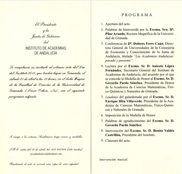 Día del Instituto de Academias de Andalucía