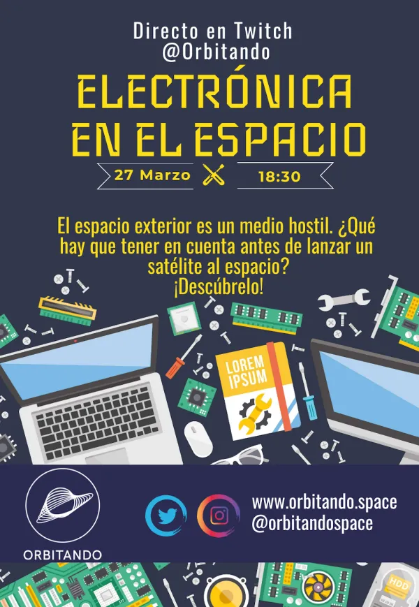 Directo sobre Electrónica en el espacio