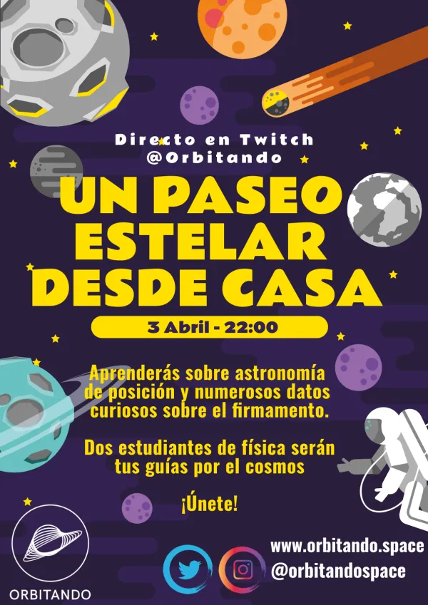 Directo en twitch: Un paseo estelar desde casa