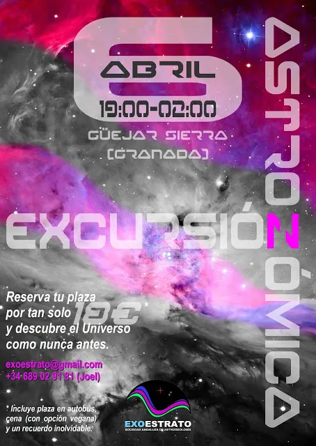 Excursión astronómica a Güéjar Sierra