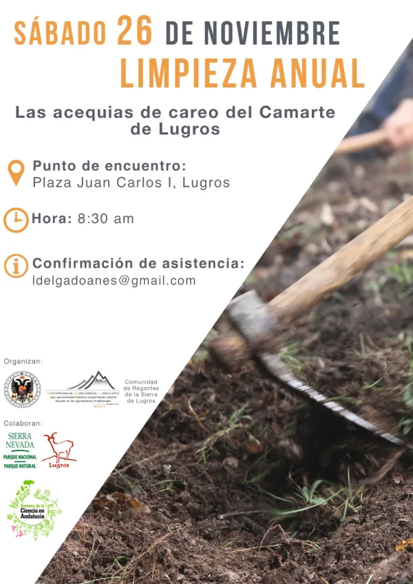 Limpieza de las acequias de careo del Camarate de Lugros