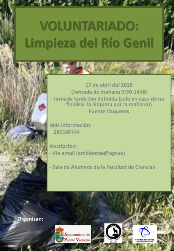 Voluntariado de Limpieza del río Genil