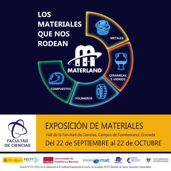 Exposición "Los materiales que nos rodean" en la Facultad de Ciencias