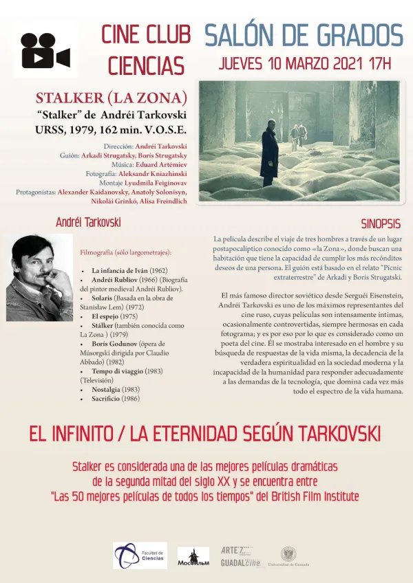 Proyección de Stalker (La Zona) en el Cine Club de Ciencias